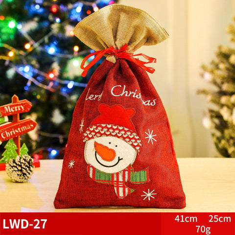 Christmas Gift Portable Brushed Gift Bag