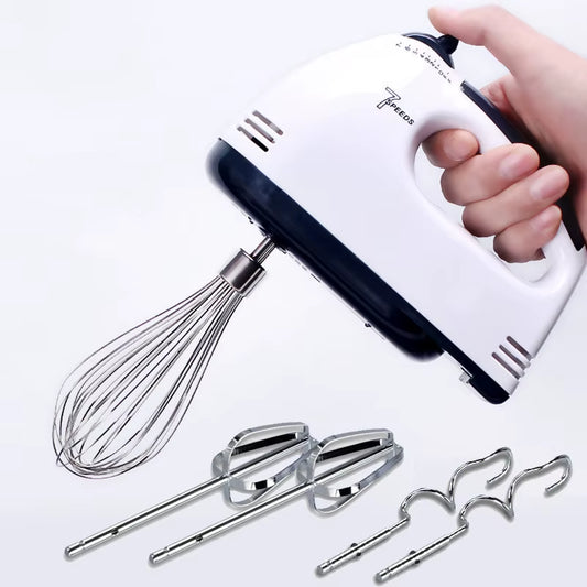 Electric Handheld Egg Beater – 7-Speed Whisk & Food Mixer for Baking & Cooking