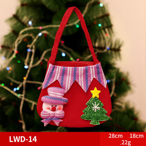 Christmas Gift Portable Brushed Gift Bag