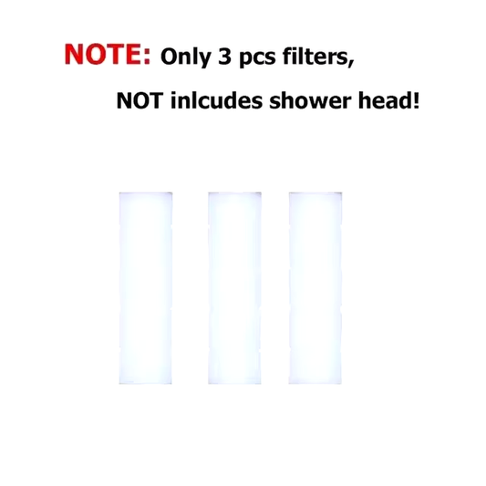 15CM High Pressure Shower Head with Filter and 3 Spray Modes for Bathrooms