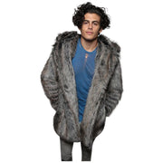 Winter Couple Men Faux Fur Coat 2021 Casual Women Hooded Fox Fur Jacket Coat Bear Ear Warm Long Sleeve Jacket Overcoat