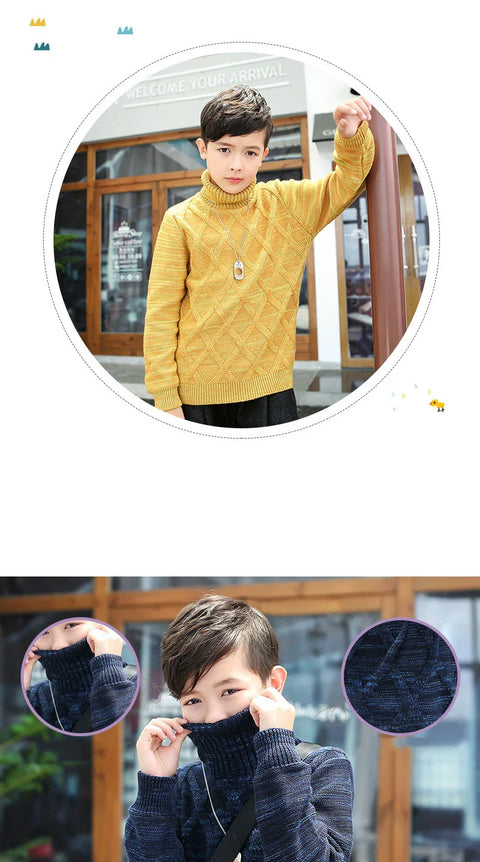 Velvet Thickening Children Autumn Fashion Sweaters Kids Top Boys Clothing