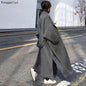 Belt Solid Color Long Sleeve Chic Outerwear Ladies Overcoat Autumn Winter