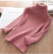 IENENS Girls Sweater Pullovers Winter Boys Warm Sweaters Tops 2-11 Years Baby Bottoming Shirt Kids Clothes