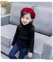 IENENS Girls Sweater Pullovers Winter Boys Warm Sweaters Tops 2-11 Years Baby Bottoming Shirt Kids Clothes