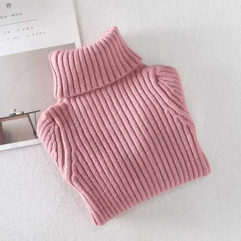 IENENS Girls Sweater Pullovers Winter Boys Warm Sweaters Tops 2-11 Years Baby Bottoming Shirt Kids Clothes