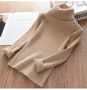 IENENS Girls Sweater Pullovers Winter Boys Warm Sweaters Tops 2-11 Years Baby Bottoming Shirt Kids Clothes