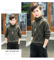 Velvet Thickening Children Autumn Fashion Sweaters Kids Top Boys Clothing