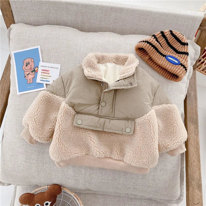 Kids Infant Girls Boys Coat Winter Warm Jacket Casual Thick Coat