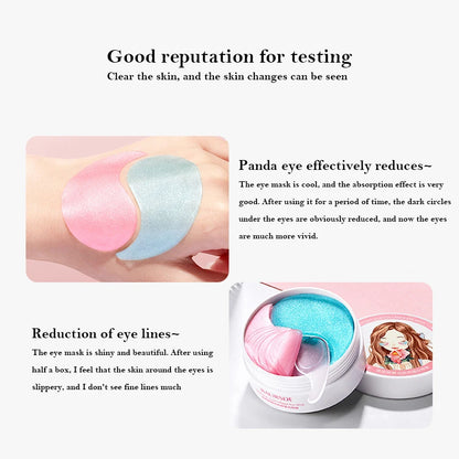 60Pcs Hyaluronic Acid Sakura Collagen Eye Mask Moisturizing Eyes Bags Dark Circles Remove Beauty Skincare Eye Patches