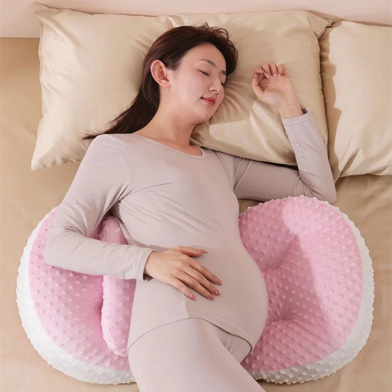 Multifunctional Pregnancy Pillow – Side Sleeping Waist & Belly Support Cushion