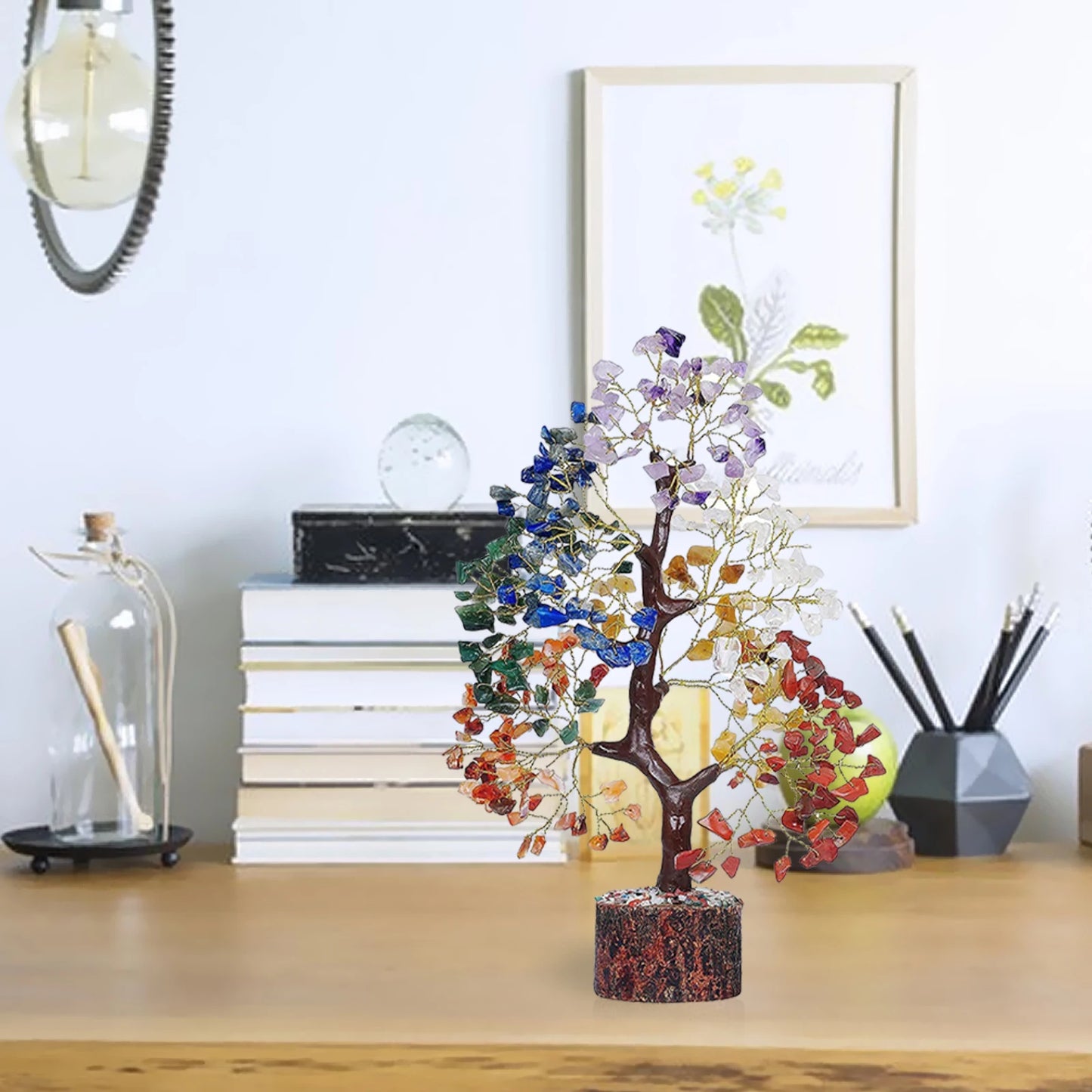 7 Chakra Crystal Tree – Natural Stone Feng Shui Decor for Positive Energy & Meditation