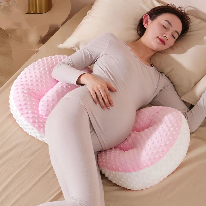 Multifunctional Pregnancy Pillow – Side Sleeping Waist & Belly Support Cushion