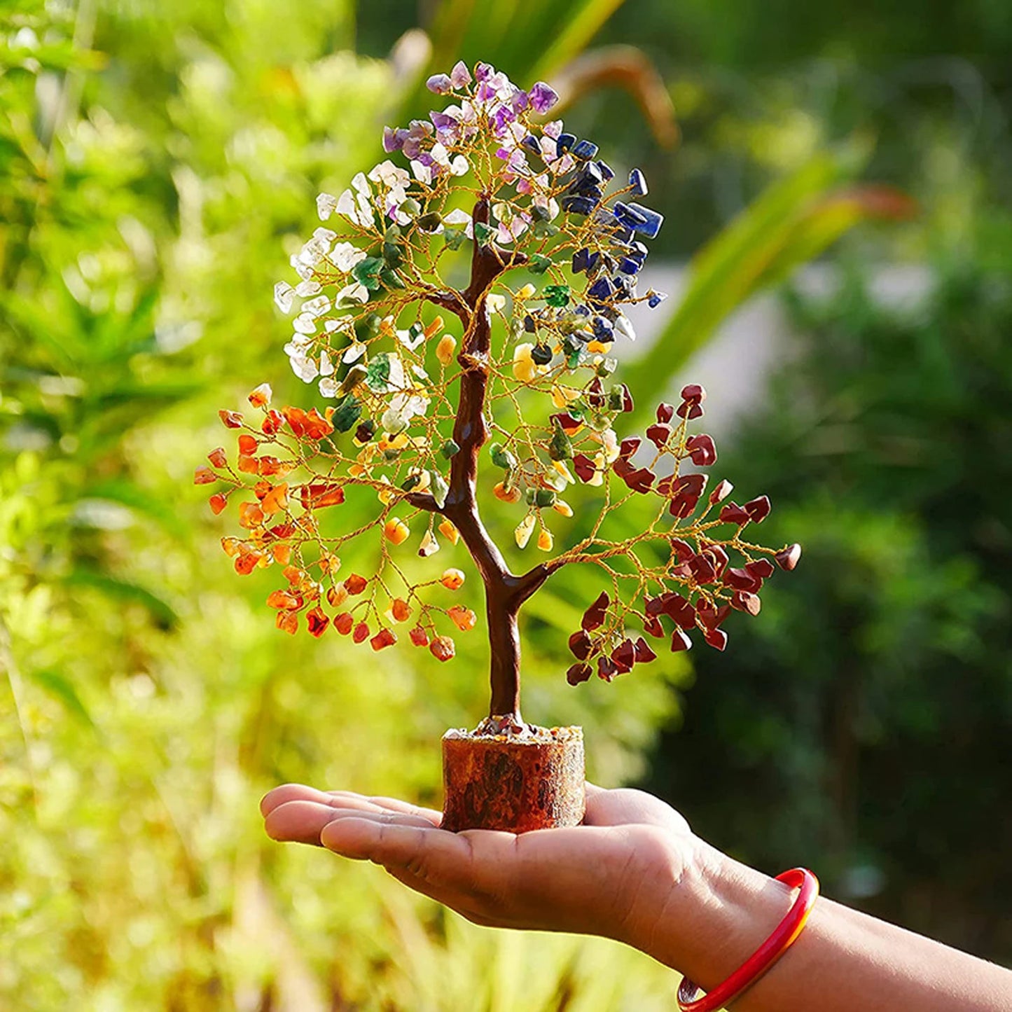 7 Chakra Crystal Tree – Natural Stone Feng Shui Decor for Positive Energy & Meditation