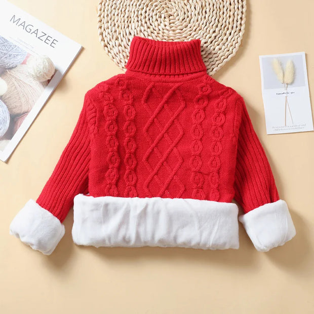 Velvet Thickening Children Autumn Fashion Sweaters Kids Top Boys Clothing