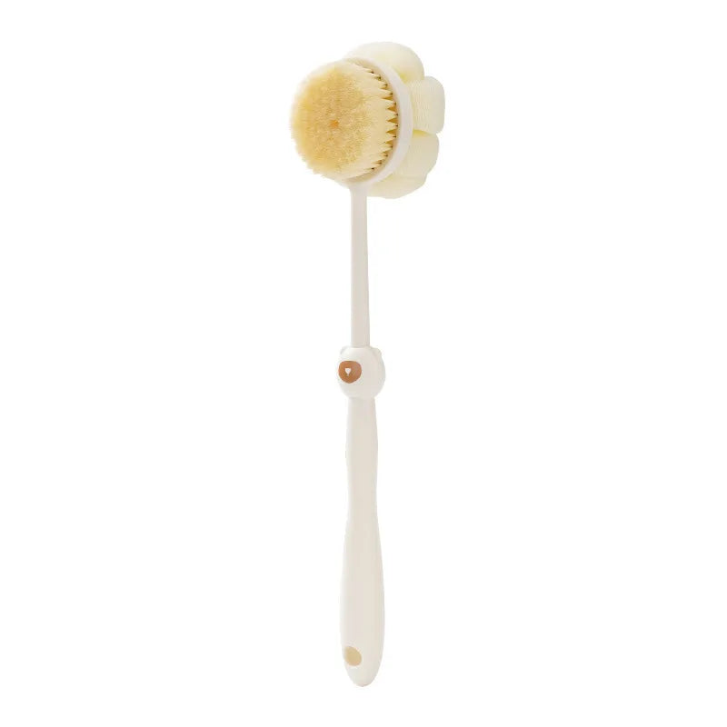 Household 2-In-1 Double Shower Shower Brush Long Shower Brush Bath Massage Back Brush Body Exfoliating Brush Bath Products