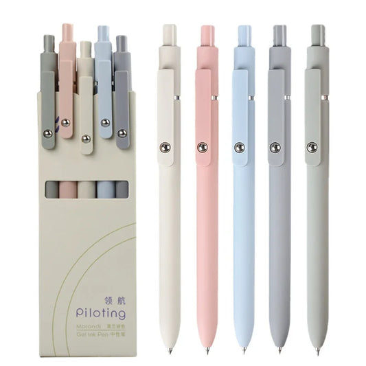 10/6/5/1PC  Morandi Box Vintage Press Neutral Pen 0.5MM Nib Sign Pens Student Examination School Office Pen Stationery