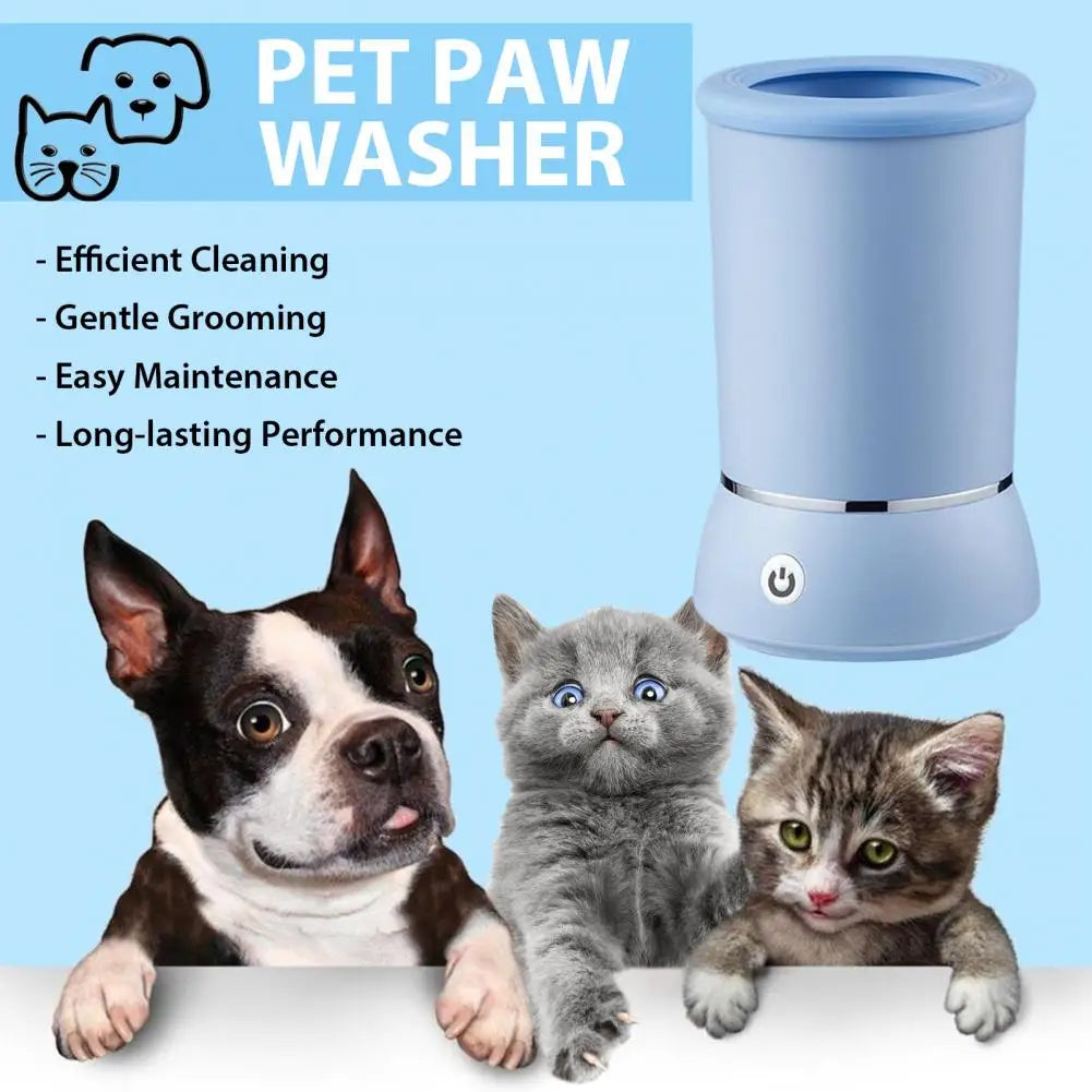 Paw Brush Automatic Dog Paw Cleaner Easy One-Touch Operation for Small Medium Large Breed Dogs Rechargeable Pet Foot Washer Cup