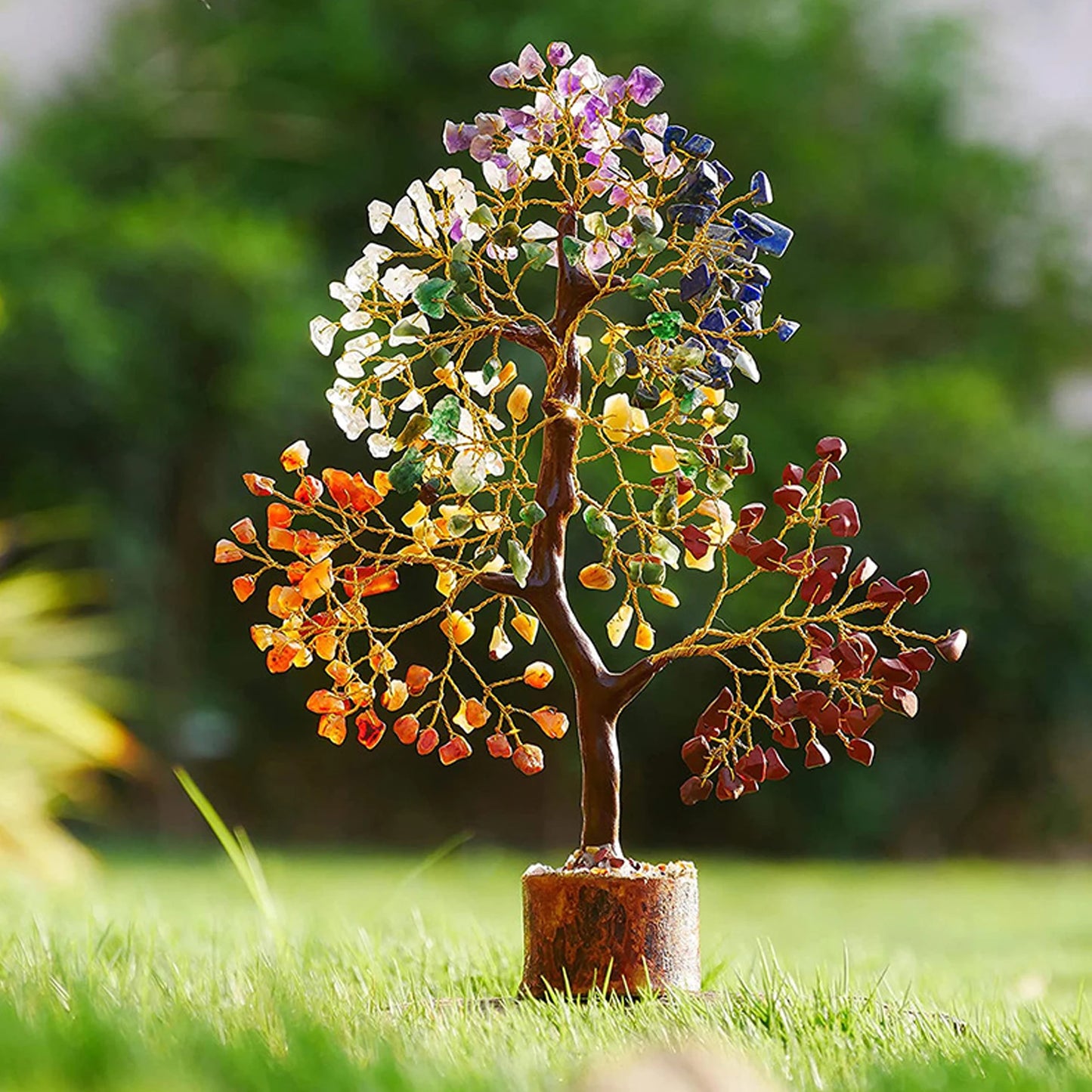 7 Chakra Crystal Tree – Natural Stone Feng Shui Decor for Positive Energy & Meditation