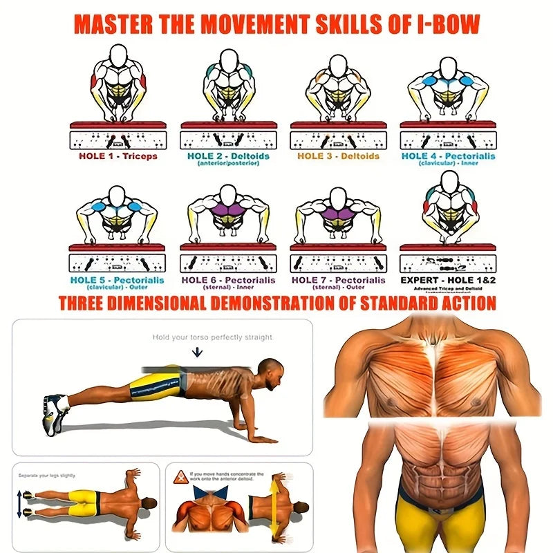 Foldable Push-Up Board for Ultimate Strength Training