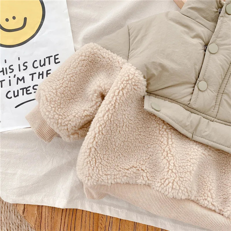 Kids Infant Girls Boys Coat Winter Warm Jacket Casual Thick Coat