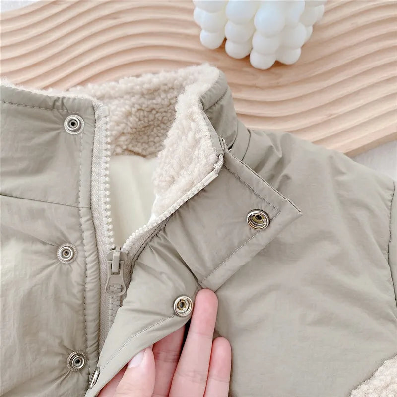 Kids Infant Girls Boys Coat Winter Warm Jacket Casual Thick Coat