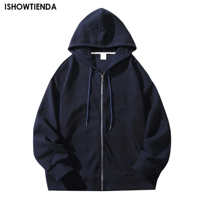 Long Sleeve Loose Jacket Coats Harajuku Casual Daily Hooded Sweatshirt Y2k Streetwear