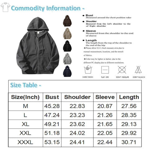 Long Sleeve Loose Jacket Coats Harajuku Casual Daily Hooded Sweatshirt Y2k Streetwear