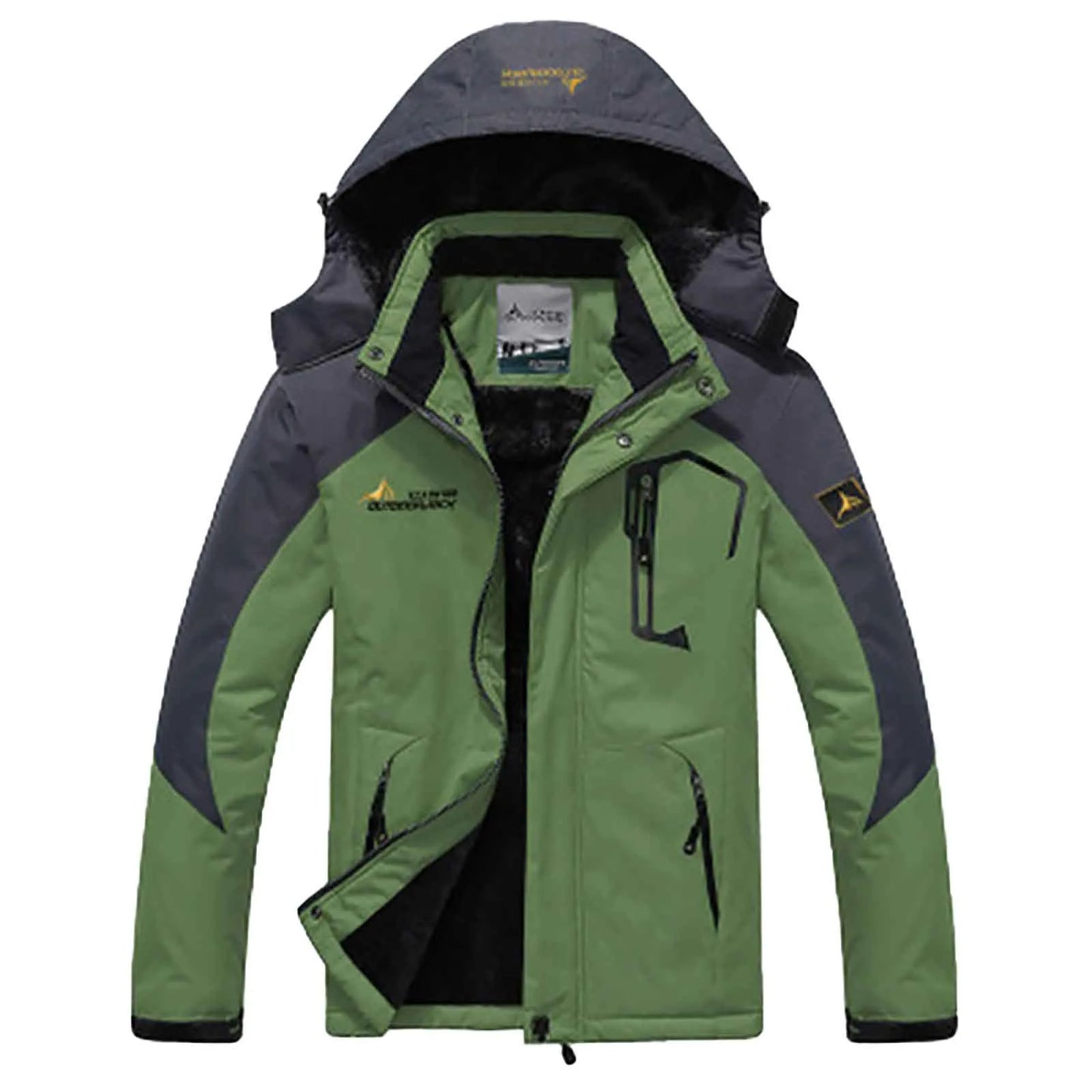 Winter Jacket Outdoor Skiing Snow Jacket Warm Wool Jacket Sprinter Jacket Winter Warm Thickened Solid Color Jacket