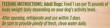 Zero Grain Wet Dog Food, Chicken Recipe, 13 Ounce Can (Pack of 12)