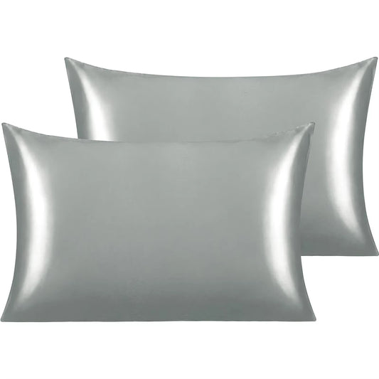 2PCS Satin Pillowcases – Silky Soft Pillow Covers for Hair & Skin (51x66/76cm)