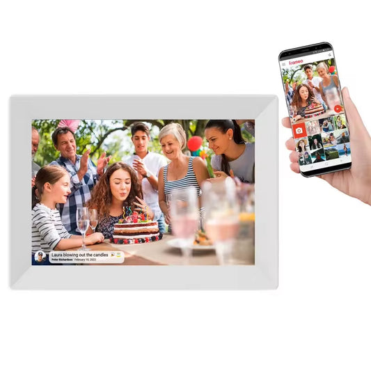 WiFi Frameo Digital Photo Frame – 10.1" Smart 32GB/64GB HD Touchscreen Display