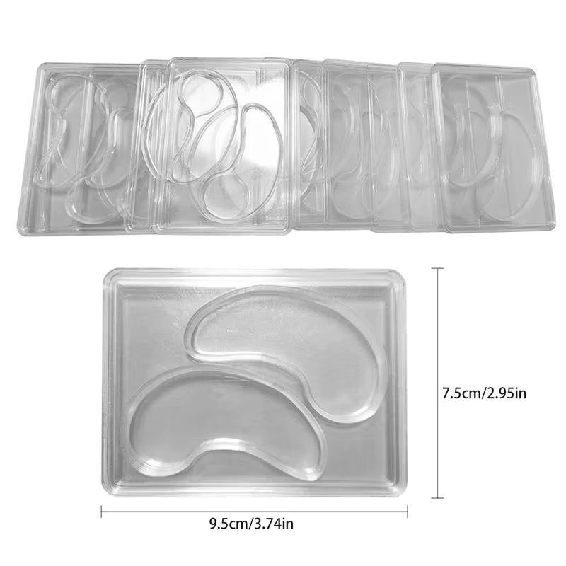 Eye Patch Maker Transparent DIY Eye Mold Reusable Eye Patch Tray Molds Homemade Eye Patch Mould Transparent 12Pcs / 24Pcs