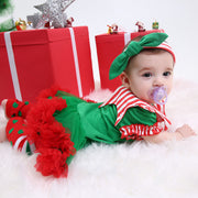 Christmas Striped Romper Baby Suit